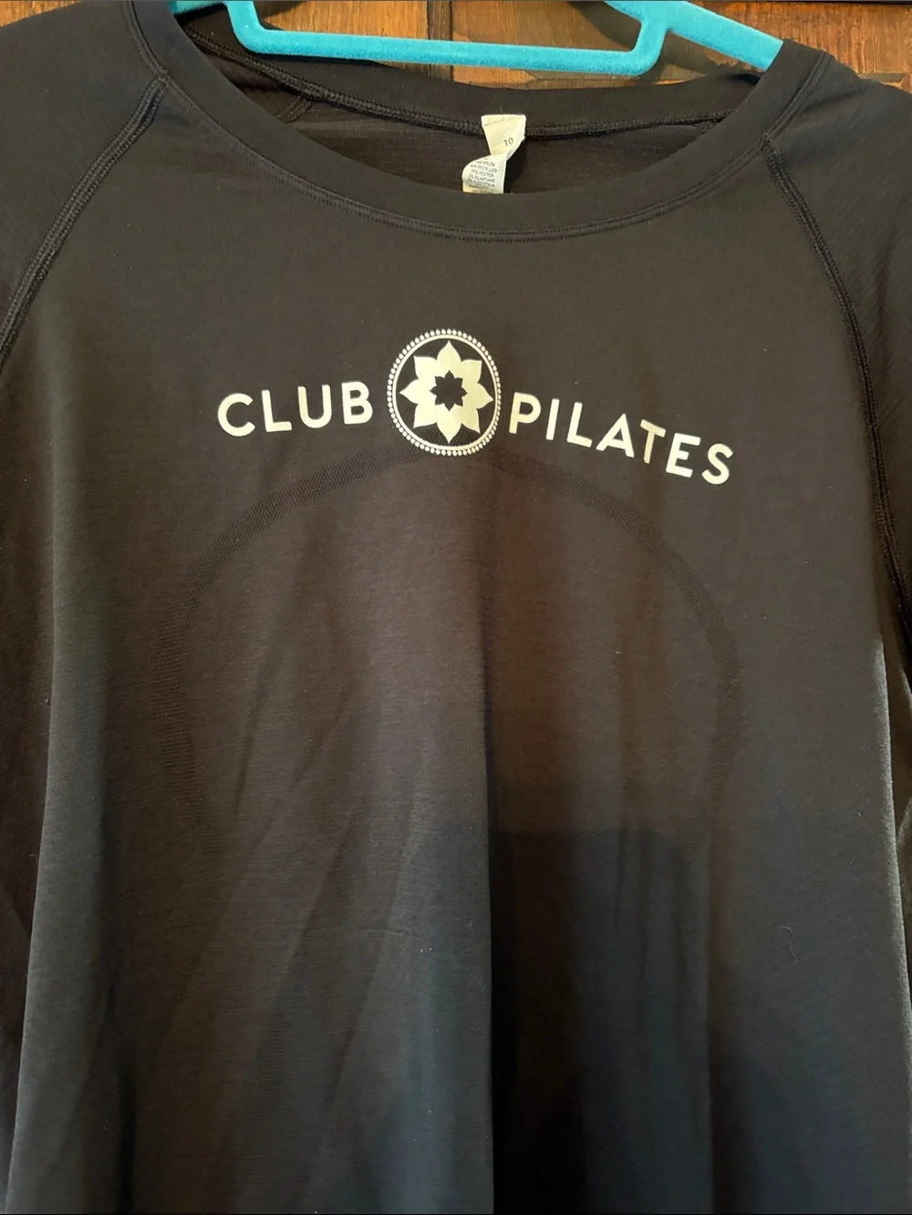 lululemon athletica Black Club Pilates Short Sleeve Tee sz 10